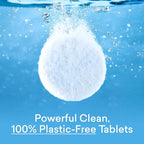 BLUELAND Toilet Bowl Cleaner Tablets, Starter Set, 14 Count with Tin, Lemon Cedar, Plastic-Free, No Harsh Chemicals, Plant-Based