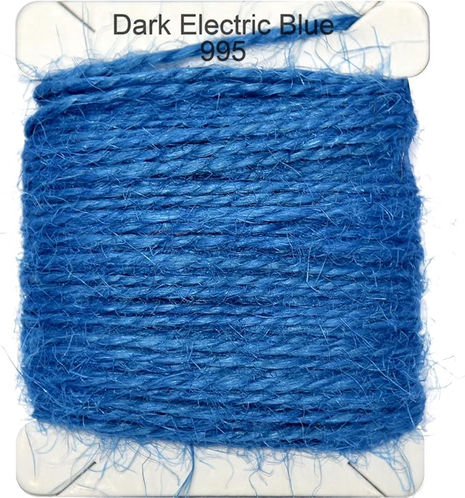 Jute Twine 15m Long Twine String for Crafts Gift Wrapping Packing Gardening Crochet Knitting Macrame Decor (Dark Electric Blue)