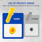 Dry Wall Anchor and Screw Combo Set 550 Pieces, 275 Plastic Wall Anchors and 275 Phillips Pan Head Screws, 5 Sizes Galvanized Screws and Wall Plug Bolts with Storage Case (550)