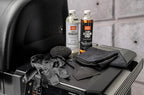 Traeger Grills Deep Cleaning Kit - Exterior Detailing Spray (16oz), Foaming Degreaser (16oz), Grill Scraper & Pad, Microfiber Towels, Nitrile Gloves - Tools for cleaning Grill, Smoker, Oven, Griddle