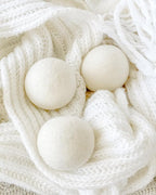 Nontre, Wool Laundry Dryer Balls, Shortens Drying Time, Reduces Energy Usage, Eliminates Residue from Fabric Softeners, 100% Australian Wool, 3 Pcs