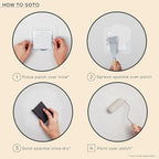 soto Small Hole Repair, Off-White Spackle, 8 Ounces (No. 08 Artisan White) — High Strength Small Hole Filler for use on: Walls, Drywall, Ceiling, Furniture, Cabinets