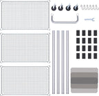 WDT 990Lbs Capacity Heavy Duty Rolling Utility Cart, NSF Rolling Carts with Wheels,Commercial Grade Metal Cart with Handle Bar & Shelf Liner,Trolley Serving Cart for Kitchen,Restaurant,Silver