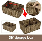 VERONLY Cosmetic Storage Bins Makeup Organizer, Adjustable Multifunction Storage Box Desk Drawer Divider for Makeup Brushes, Bathroom Countertop or Dresser, Set of 4
