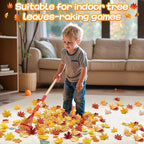 Kids Friendly Rakes for Leaves - 28" Child Size Small Rake with Durable Metal Head & Hardwood Handle, Real Lawn Garden Yard Tools for 3+ Years Kids Enjoy Helping Work Gifts, 2 Pcs