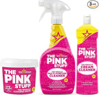 Stardrops The Pink Stuff Miracle Cleaning Bundle – Multi-Purpose Paste, Spray & Cream Cleaner (3-Pack) – Tough on Stains, Gentle on Surfaces