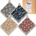 Swedish Dishcloths, 8 Pack Reusable Paper Towels with Clips, Quick Drying Dish Towels, Super Absorbent Cellulose Sponge Cloths, No Odor, Kitchen Cleaning Essentials