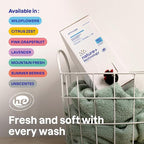 ATTITUDE Liquid Laundry Detergent Refill, EWG Verified, HE Compatible, Plant-Based & Vegan, Natural Laundry Soap, Summer Berries Scent, 160 Loads, 135.26 Fl Oz