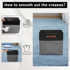 13x13 Cube Storage Bins, Collapsible Fabric Storage Box, 4 Pack Closet Baskets with Handles for Organizing, Shelf, Toys, Clothes, Home, Office, Nursery (Grey&Black)