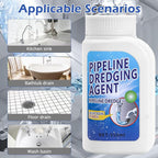 Pipeline Dredging Agent-Drain Clog Remover, 350ml Kitchen Unblocker,Powerful Pipe Unclogger Powerful Sink,Unclog Toilet Clog And Kitchen Sink Pipe Unblocker Powder (Pack of 1)