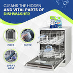 True Fresh Dishwasher Cleaner & Deodorizer Tablets, 24-Pack Dishwasher Maintenance Tablets for Interior, Pump, Filter, Spray arm & Drain, Helps Remove Grease, Limescale & Mineral Buildup 1-Year Supply