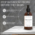 Muse Apothecary Flush Ritual - Aromatic & Refreshing Toilet Spray, Use Before You Go, 2 oz, Infused with Natural Essential Oils - Coconut + Sandalwood