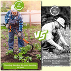 Pragmatist L Shaped Garden Hoe Tool, 70.9Inch Heavy Duty Manual Crevice Weeding Hoe - Weeder & Cultivator Hoe Garden Tool with Adjustable Long Handle for Digging, Trenching, Weeding, Loosening Soil