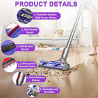 Lemige V8 V11 Vacuum Head Replacement for Dyson V7 V8 V11 V15 Animal V10 Cyclone Cordless Vacuum Cleaner, Upgrade Quick Release Motor-Head Brush Roller