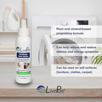 LivePure Anti-Allergen 3 OZ Fabric Spray for Household Surfaces. Plant-Based Allergy Spray for Dust Mites and Pet Dander. Fragrance Free - 5 Pack
