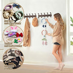 Sokfone 4 PCS Headband Holder Organizer for Girls, Over-The-Door Hanging Hairband Storage Organizer for Women, Hair Accessories, Perfect for Closet, Dorm, Bedroom Decor (White)