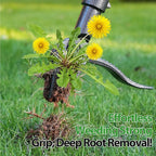 Weed Puller, Stand Up Weed Puller Tool with Steel Long Handle & 4-Claw Steel Head, 46" Adjustable Handle Weeder Tool, Easily Remove Weeds Root Without Bending, Pulling, or Kneeling