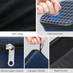 Bukere Travel Sunglasses Organizer Case Adjustable Slot For Multiple Eyeglasses Hard-shell Portable Storage Box for Men Women