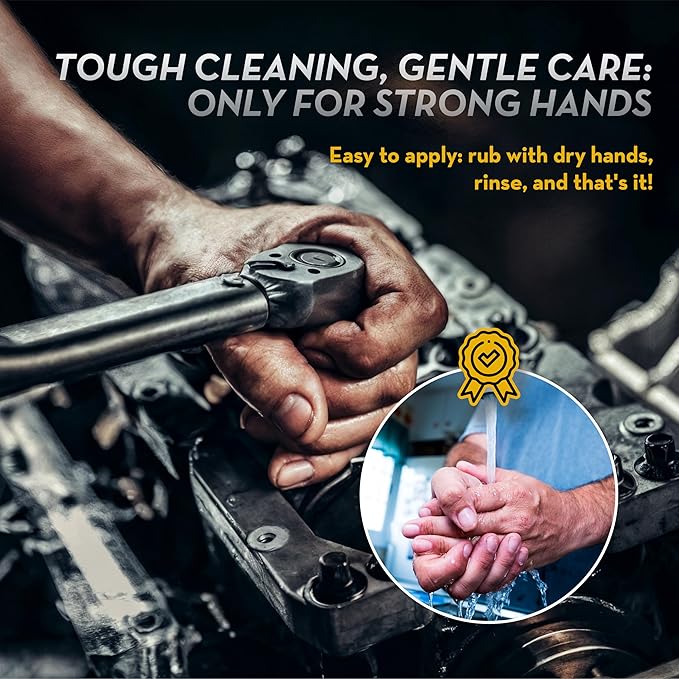 Motion Plus Heavy Duty Hand Cleaner – Industrial Grease Remover, Oil and Automotive Fluids Degreaser, Mechanics Soap with Glycerin, Exfoliating Hand Soap for Garage, Workshop, & Working Hands, 4000ml