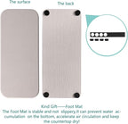 2 Pcs Water Absorbing Stone Trays, Kitchen/Bathroom Sink Soap Dish, Diatomite Tray Used for Hand Soap & Cosmetic Bottles in The Modern Home, 4" W x 9" L, White
