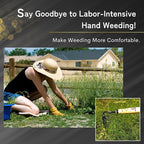 Premium Japanese Weeding Sickle Hand Hoe for Gardening - Ideal for Planting, Plowing, Digging & More - Durable, Ergonomic Design, and Sharp Blade for Effortless Work