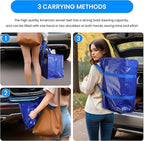 Simple Deluxe 12 Pack Moving Bags, Heavy Duty Storage Totes with Lids, Sturdy Handles& Zipper, Moving Boxes Alternative, Extra Large, for Clothes Packing, Moving Supplies, Blue