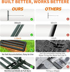 Lawn Leveling Rake,45"x10" Heavy-Duty Steel Lawn Leveler with 84" Anti-Slip Handle, Yard Leveling Rake Perfect for Garden, Backyard, Golf Course, Farm & Landscaping