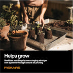 Fiskars Soil Block Maker for Garden Seeds with Natural Air Pruning, Eco Friendly Soil Blocking Gardening Tool for Germinating Seeds