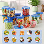 6 Pack-24 OZ Freezer Storage Containers Set, Small Plastic Containers with Twist Top Lids, Reusable Soup Containers for Meal Prep, Lunch, Leftovers