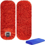 LOVECO Reusable Microfiber Duster Refills Compatible with OXO & MR.SIGA Dusters – 2 Pack Washable Duster Replacement Heads for Scratch-Free Dust and Hair Cleaning (Handle Not Included)