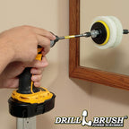 Drill Brush - Drill Power Pad Set - Bathroom - Drill Scrubber Attachment - Cleaning Pads - Shower Door - Baseboard - Power Cleaner - Bathroom Sink - Shower Cleaner - Vinyl Flooring - Scrub Pads
