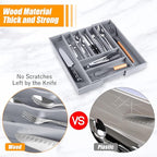 Kitchen Silverware Drawer Organizer and Storage Cabinet Utensil Rack Bathroom Counter Vanity Extra Large Big Cooking Drawer Organizers Countertop Pantry Storage Cabinet Best Kitchen Must Haves 2025