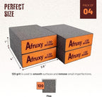 4-Pack Drywall Sanding Sponge with Work Gloves - 120 grit Sanding Block - Medium-Fine Non-Clogging Sandpaper Sponge for Drywall, Wood, Metal, Auto, Paint Prep - Wet/Dry
