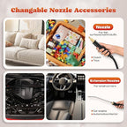 Moongiantgo Handheld Steam Cleaner 2500W High Pressure 1.5L Steamer for Cleaning, Portable Steam Cleaner for Home Kitchen Bathroom, Steam Cleaner for Car Detailing Grout Tile (White)