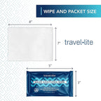Travel Lite Alcohol-Free Hand Wipes with Aloe Vera and Vitamin E, Fresh Scent 200ct Individually Wrapped Travel Essentials Wipes for Adults and Kids