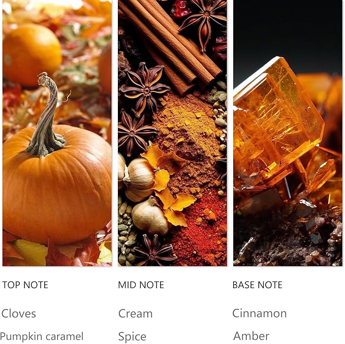 Waterless Diffuser Oil Pumpkin Cream, Essential Scent Oil Usage Cold Air Waterless Diffuser, Luxury Air Scents Oils & Home Fragrance - Bottle120 ML, Natural Flavour