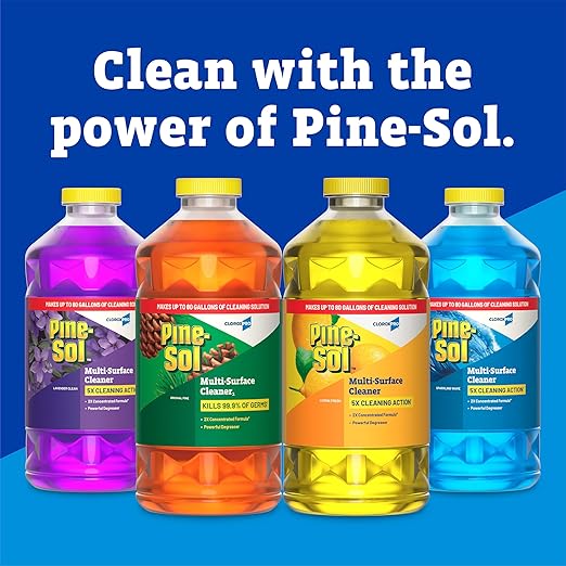 CloroxPro Pine-Sol Multi-Surface Cleaner, All Purpose Cleaner, Lavender Clean, 80 Fluid Ounces (Package May Vary)