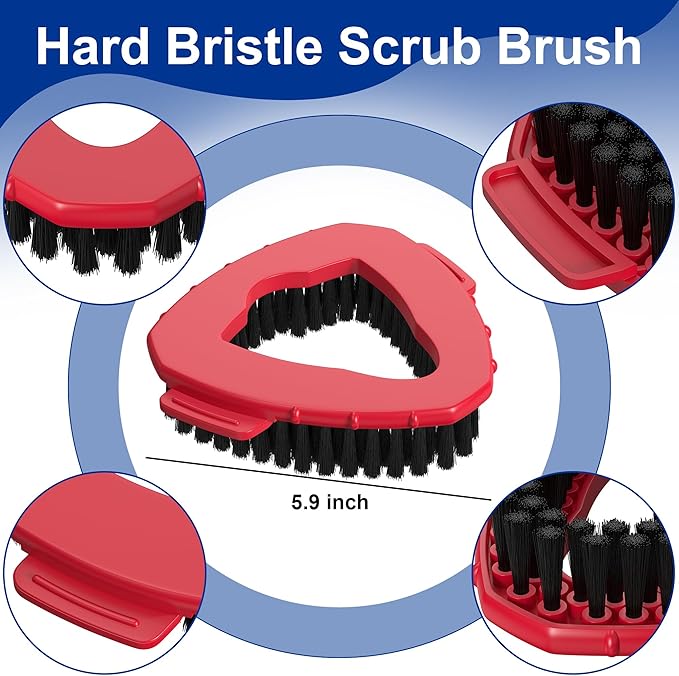 Scrub Brush Head for O Cedar Mop 1 Tank System, Scrubber Mop Head for Ocedar Spin Mop and Bucket, Hard Bristle Cleaning Brush for All Hard Surfaces Floors