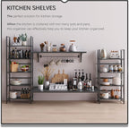 4NM No Assembly Folding Bookshelf, 5-Shelf 62.2" H Collapsible Foldable Bookcase Storage for Small Spaces, All Black