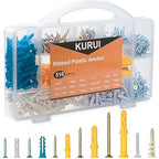 KURUI 510Pcs Wall Hanging Kit with Anchors and Screws, Picture Hanging Kit for Wall Decor Art, Frame, Canvas, Dry Wall Anchors Assortment Kit for Sheetrock Concrete Brick, 6 Sizes Picture Hangers