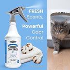 Odor Control and Deodorizer, Water-Based Air Freshener Spray, Linen Scent, 32 Fl Oz, for Eliminating Smoke, Water, and Malodors in Homes, Offices, and Vehicles