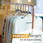 Our Modern Space 30 Pack Adult Plastic Hanger for Shirt Pants Coats Dresses Skirts Suits Jackets - Standard Thick Coat Hanger - Sturdy & Durable Design with Shoulder Grooves Hook - Grey