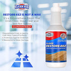 Clean-eez Ultimate Floor Restorer & Polish - Revitalize, Protect, Shine Wood, Laminate, Vinyl, Bamboo, Slate, Terracotta & More (1 Bottle)