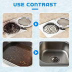 2Pcs Upgraded Wild Tornado Sink and Drain Cleaner, Pipe Dredge for Kitchen, Bathroom & Toilet, Super Cleaning Drain Foam Cleaner, Fast Foaming and Safe for All Types of Pipes
