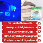 Anymonent Laundry Detergent Sheets (100 Loads) – Powerful Enzyme Formula, Deep Clean & Quick Dissolve, Fresh Scent, Eco-Friendly & Sensitive Skin Safe – 50 Sheets