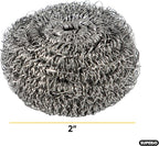 Superio Stainless Steel Scourers Steel Wool Scrubber Pad Used for Dishes, Pots, Pans, Grill, Stoves, and Ovens, Easy scouring for Tough Kitchen Cleaning Pack of 24
