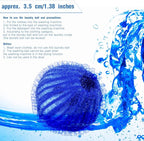 Blulu 24 Pieces Pet Hair Remover for Laundry Dryer Balls Reusable Washing Machine Hair Catcher Pet Dog Cat Catcher Lint Remover (Light Blue,Blue,Grey,Black,Purple,Rose Red)