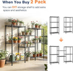 4-Tier Wire Shelf Metal Rack,Narrow Wire Shelving Unit 17.3" Wx11.4 Dx44.3 H,Height Adjustable Storage Pantry Shelves with Lockable Wheels for Kitchen,Laundry,Office,Bathroom Or Small Spaces