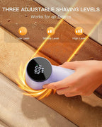 Electric Lint Remover and Fabric Shaver, Rechargeable Clothes Shaver for Sweater Furniture Couch, 3-Speed Pill Remover Defuzzer to Remove Fuzz Pilling from Blanket Jacket