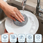 18 Pack Heavy Duty Stainless Steel Scrubber | Non-Scratch Steel Wool Pads for Pots, Grill Grates & Oven Racks, Kitchen Dishwashing | Rust-Free & Individually Wrapped